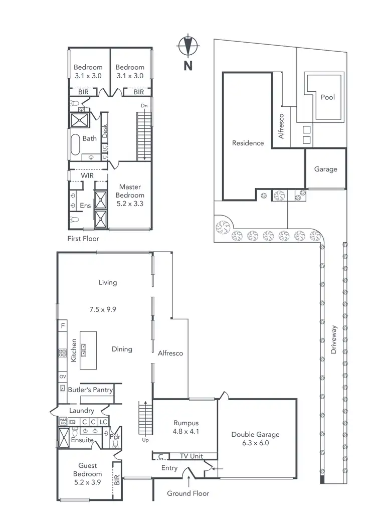 Floorplan of Homely house listing, 1A Blakiston Grove, Rye VIC 3941