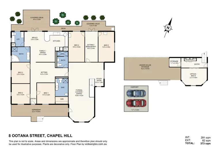 Floorplan of Homely house listing, 8 Ootana Street, Chapel Hill QLD 4069