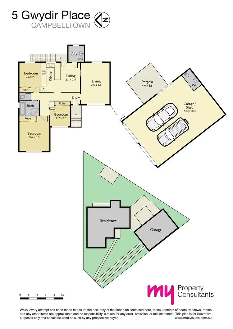 Floorplan of Homely house listing, 5 Gwydir Place, Campbelltown NSW 2560
