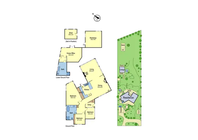 Floorplan of Homely house listing, 9 Winding Way, North Warrandyte VIC 3113