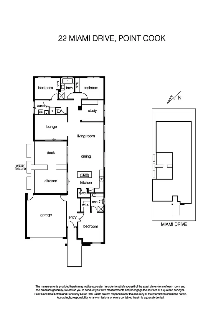 Floorplan of Homely house listing, 22 Miami Drive, Point Cook VIC 3030