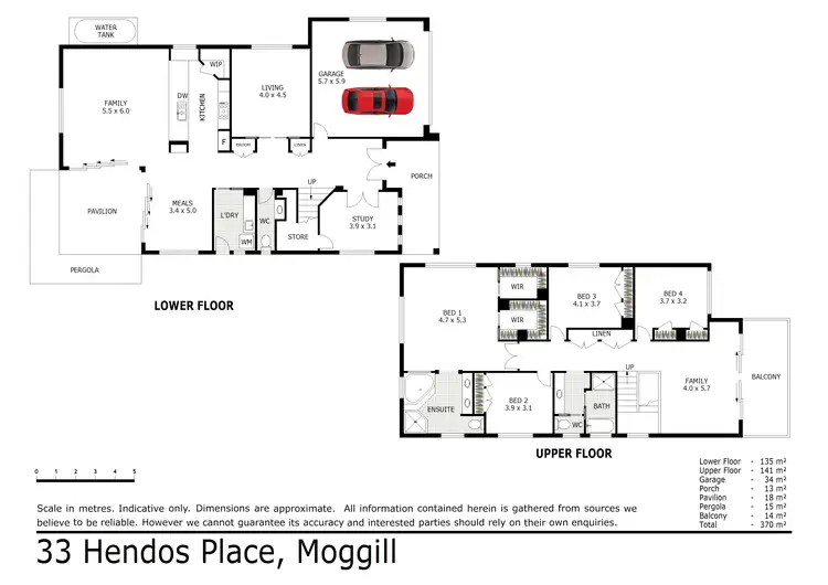 Floorplan of Homely house listing, 33 Hendos Place, Moggill QLD 4070