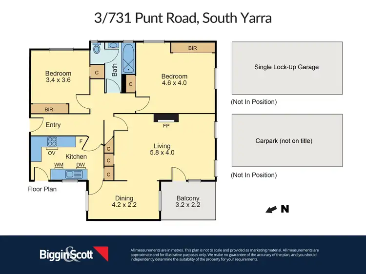 Floorplan of Homely apartment listing, 3/731 Punt Road, South Yarra VIC 3141