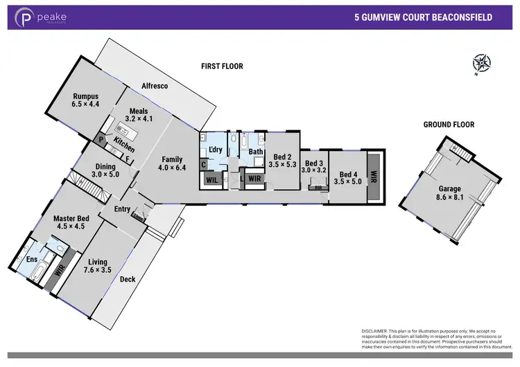 Floorplan of Homely house listing, 5 Gumview Court, Beaconsfield VIC 3807