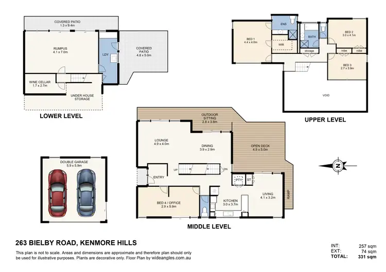 Floorplan of Homely house listing, 263 Bielby Road, Chapel Hill QLD 4069