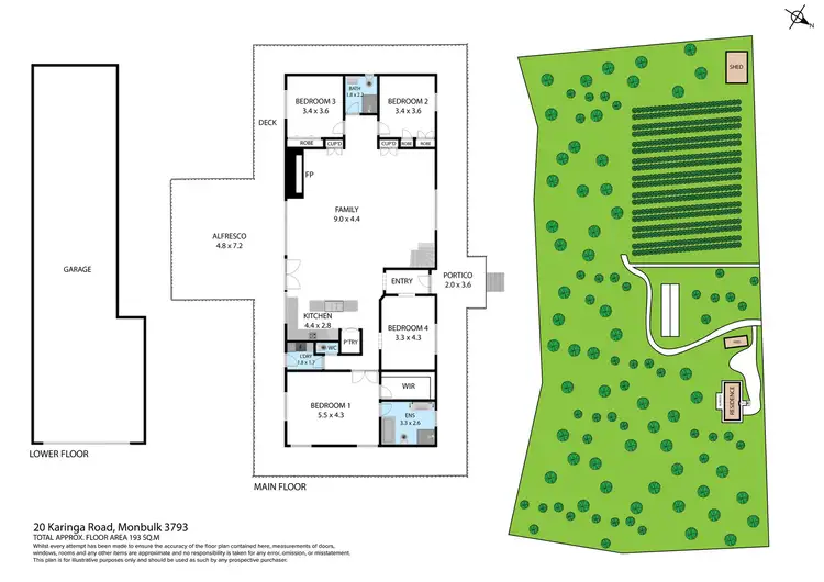 Floorplan of Homely house listing, 20 Karinga Road, Monbulk VIC 3793