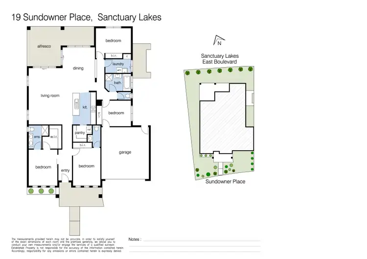Floorplan of Homely house listing, 19 Sundowner Place, Sanctuary Lakes VIC 3030