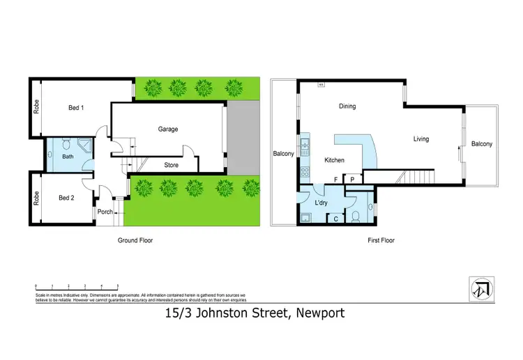 Floorplan of Homely unit listing, 15/3 Johnston Street, Newport VIC 3015