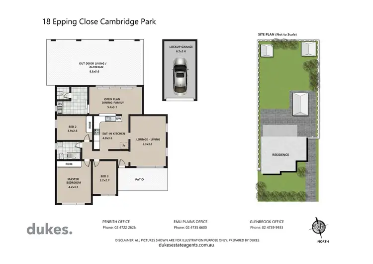 Floorplan of Homely house listing, 18 Epping Close, Cambridge Park NSW 2747