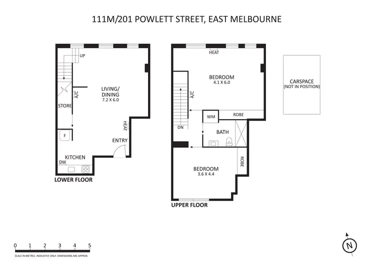 Floorplan of Homely apartment listing, 111M/201 Powlett Street, East Melbourne VIC 3002