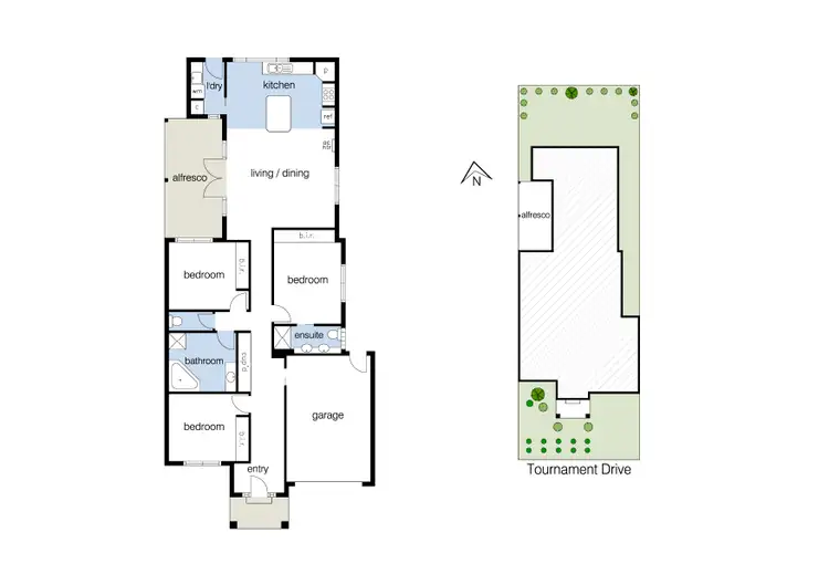 Floorplan of Homely house listing, 42 Tournament Drive, Sanctuary Lakes VIC 3030