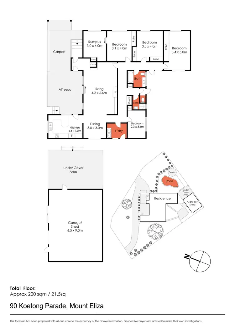 Floorplan of Homely house listing, 90 Koetong Parade, Mount Eliza VIC 3930