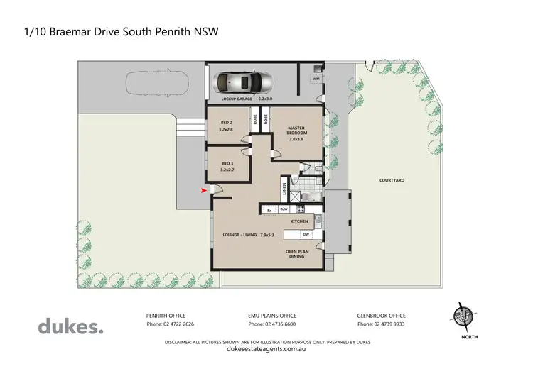 Floorplan of Homely house listing, 1/10 Braemar Drive, South Penrith NSW 2750