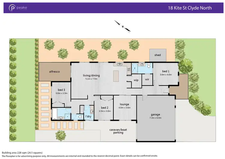 Floorplan of Homely house listing, 18 Kite Street, Clyde North VIC 3978