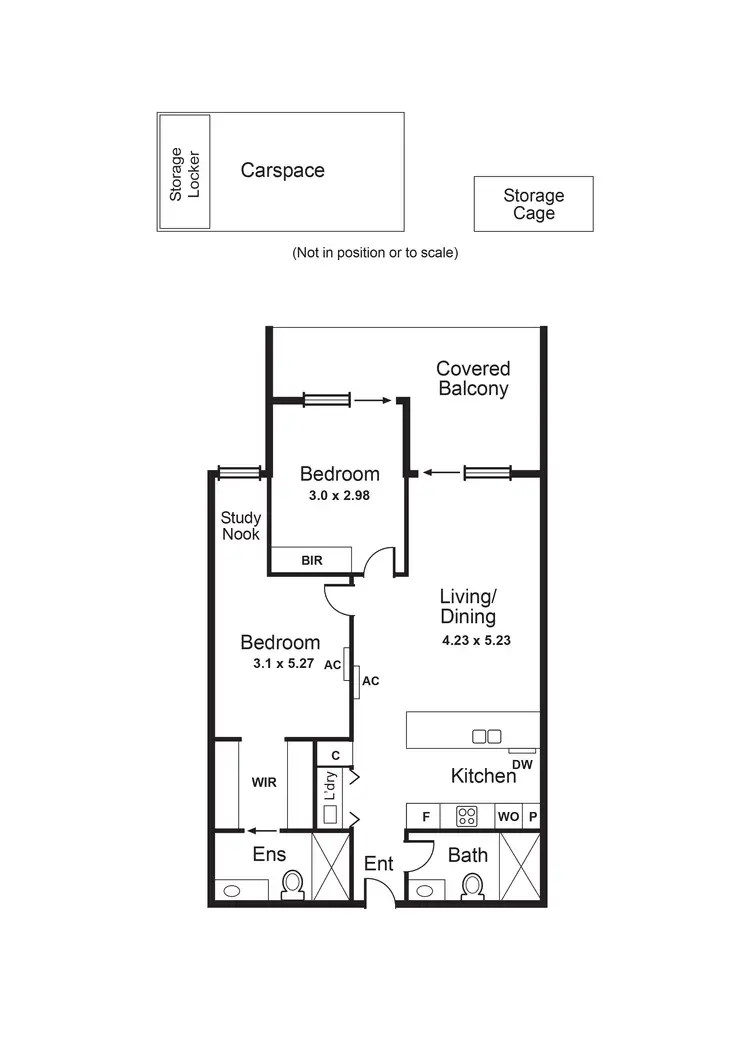 Floorplan of Homely unit listing, 114/3-9 Elliott Avenue, Carnegie VIC 3163