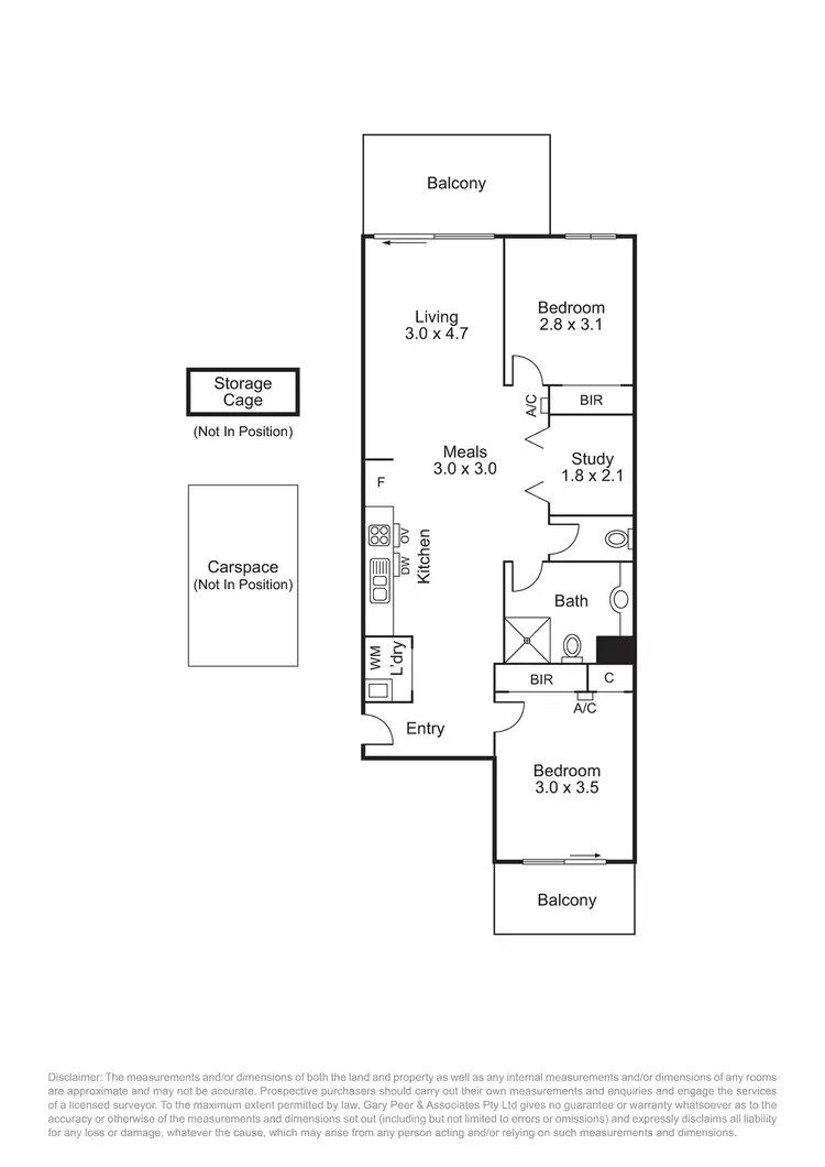 Floorplan of Homely apartment listing, 88/115 Neerim Road, Glen Huntly VIC 3163