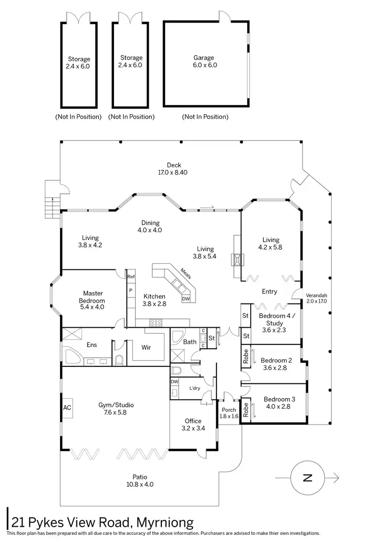 Floorplan of Homely house listing, 21 Pykes View Road, Myrniong VIC 3341