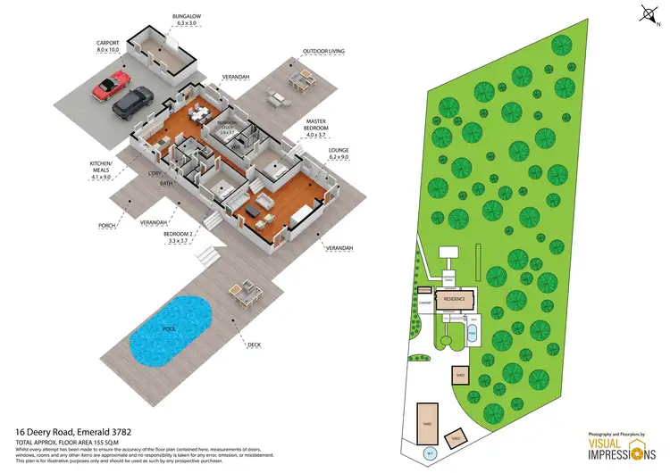 Floorplan of Homely house listing, 16 Deery Road, Emerald VIC 3782