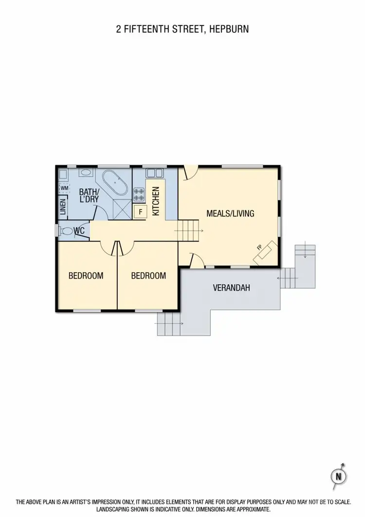 Floorplan of Homely house listing, 2 Fifteenth Street, Hepburn VIC 3461