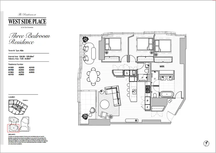 Floorplan of Homely apartment listing, 1703A/260 Spencer Street, Melbourne VIC 3004