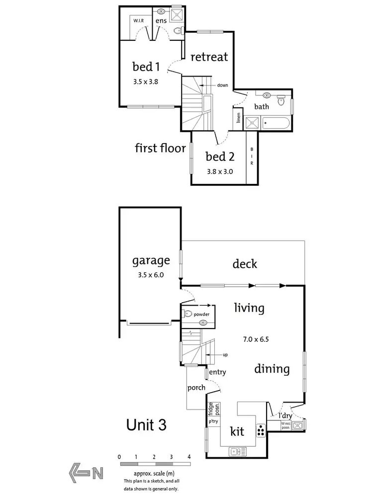 Floorplan of Homely townhouse listing, 3/20 Bedford Road, Ringwood VIC 3134