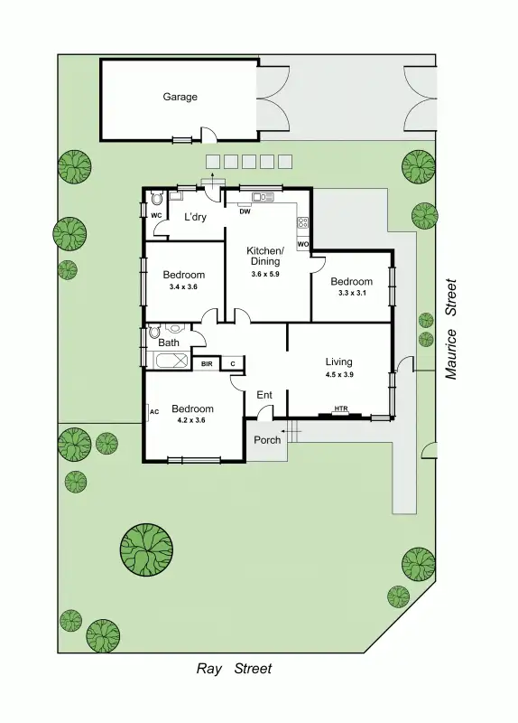 Floorplan of Homely house listing, 23 Ray Street, Dandenong VIC 3175