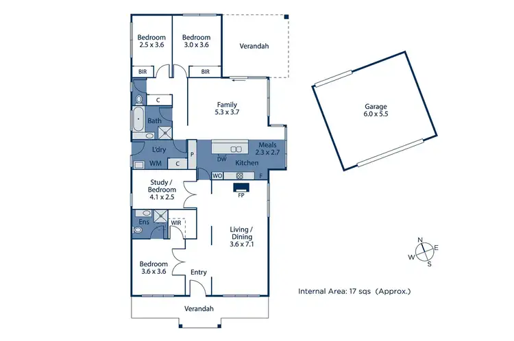 Floorplan of Homely house listing, 13 Hooker Road, Ferntree Gully VIC 3156