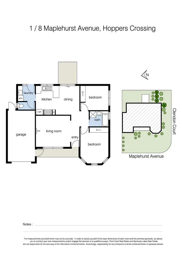 Floorplan of Homely house listing, 1/8 Maplehurst Avenue, Hoppers Crossing VIC 3029
