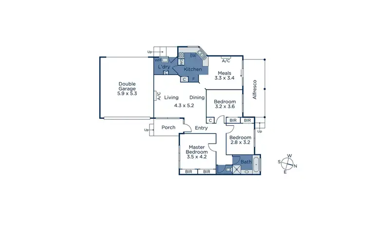 Floorplan of Homely unit listing, 2/6 Marian Court, Blackburn VIC 3130