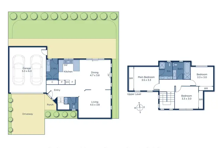 Floorplan of Homely townhouse listing, 2/9 Stroud Street, Balwyn VIC 3103
