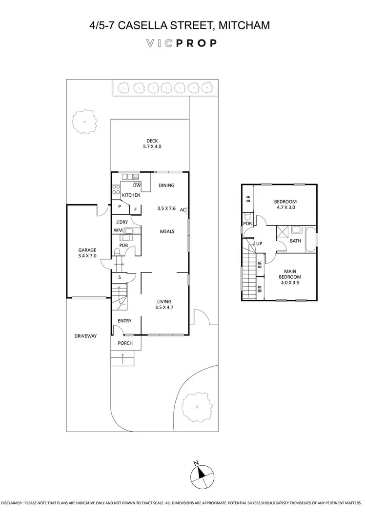 Floorplan of Homely townhouse listing, 4/5-7 Casella Street, Mitcham VIC 3132