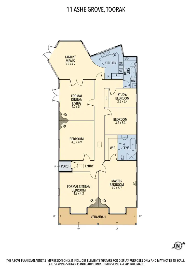 Floorplan of Homely house listing, 11 Ashe Grove, Toorak VIC 3142
