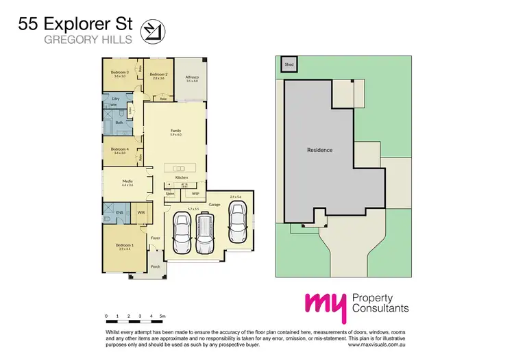 Floorplan of Homely house listing, 55 Explorer Street, Gregory Hills NSW 2557