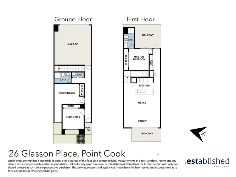 Floorplan of Homely house listing, 26 Glasson Place, Point Cook VIC 3030