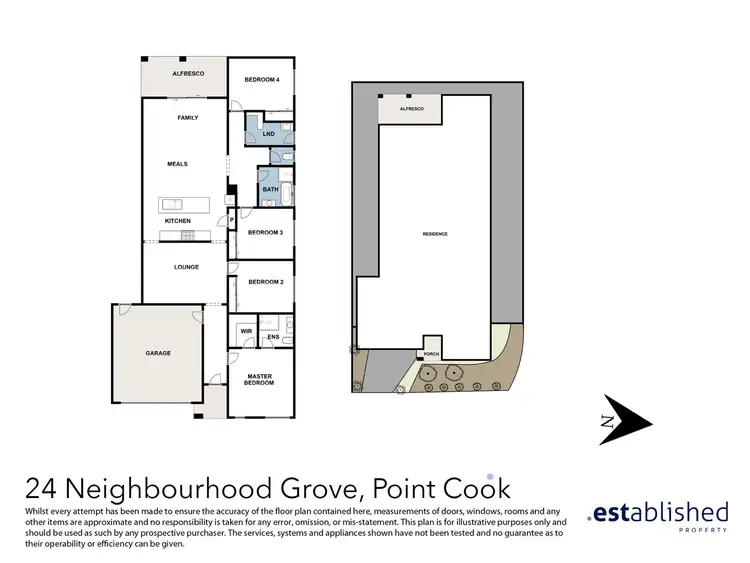Floorplan of Homely house listing, 24 Neighbourhood Grove, Point Cook VIC 3030