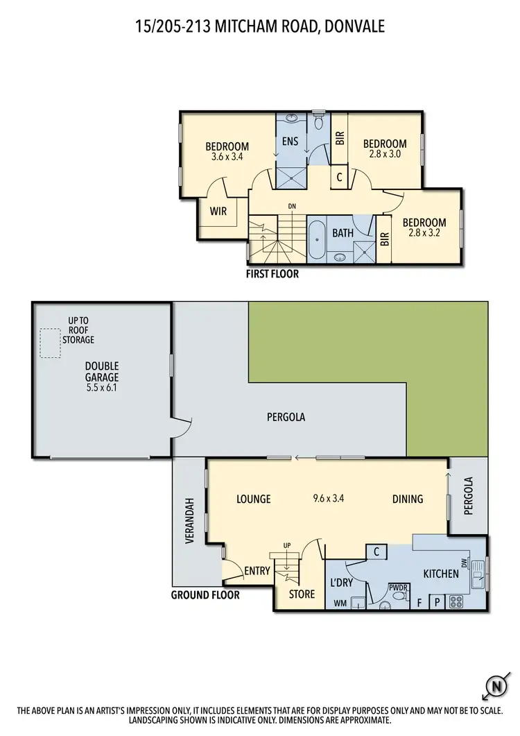 Floorplan of Homely townhouse listing, 15/205-213 Mitcham Road, Donvale VIC 3111