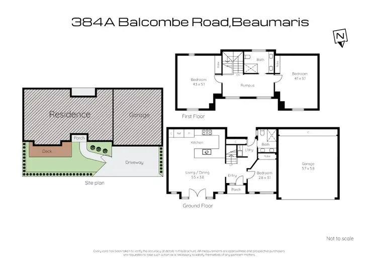Floorplan of Homely townhouse listing, 1/240 Balcombe Road, Beaumaris VIC 3193