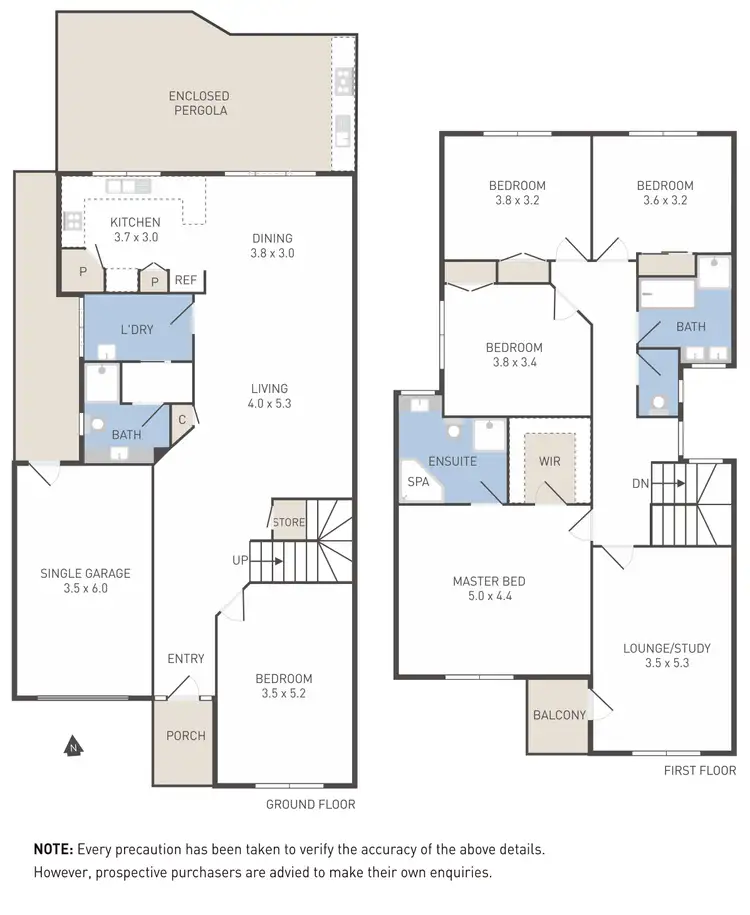 Floorplan of Homely house listing, 6 Amarco Crescent, Maribyrnong VIC 3032