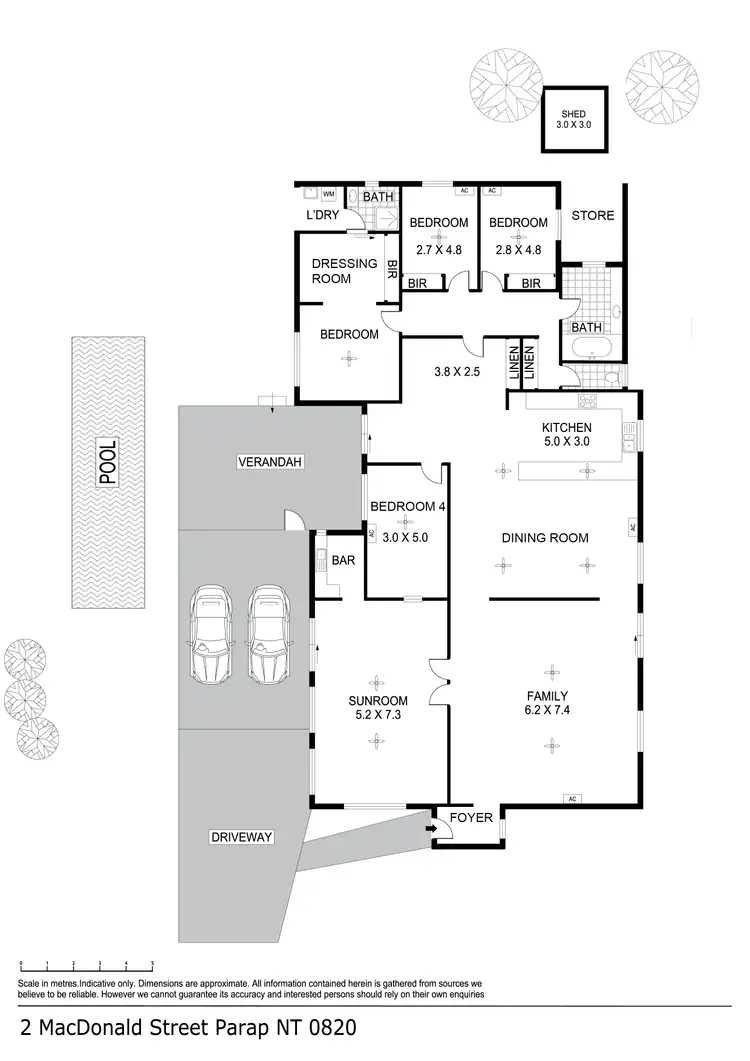 Floorplan of Homely house listing, 2 Macdonald Street, Parap NT 820