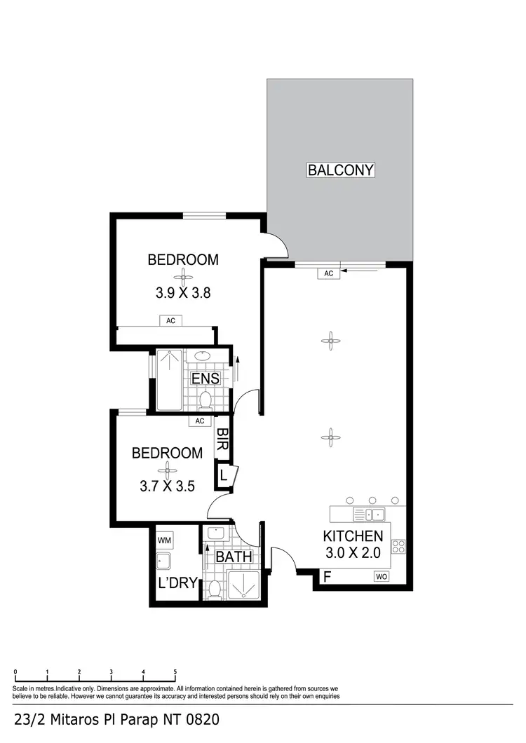 Floorplan of Homely apartment listing, 23/2 Mitaros Place, Parap NT 820