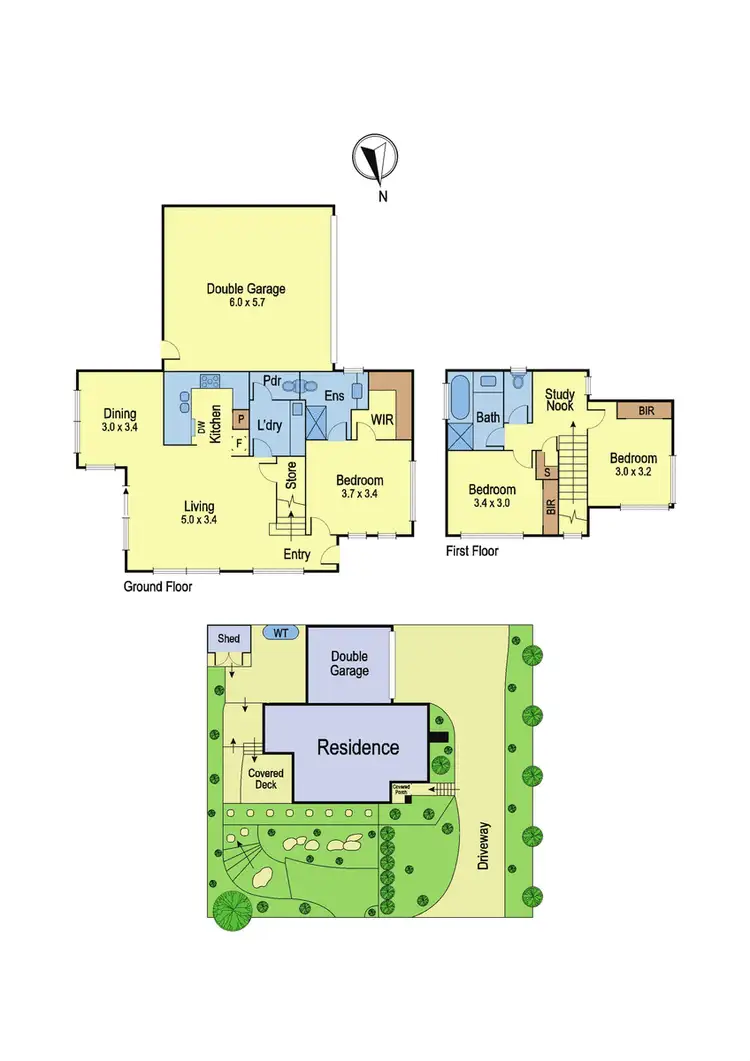 Floorplan of Homely townhouse listing, 3/44 Livingstone Road, Eltham VIC 3095