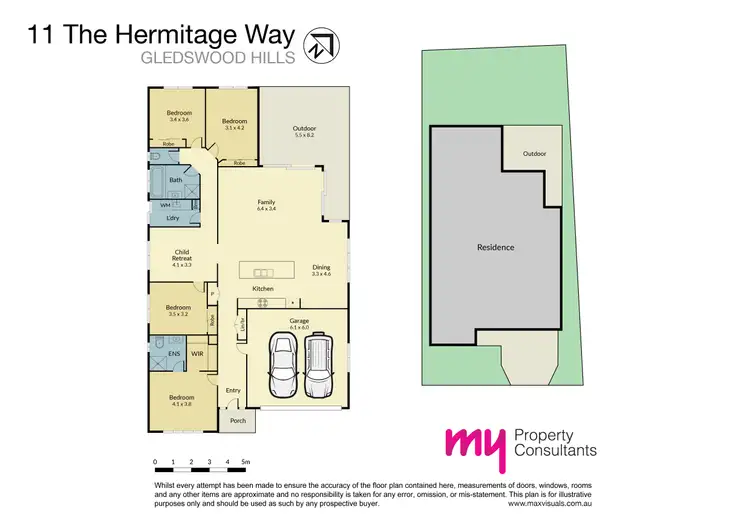 Floorplan of Homely house listing, 11 The Hermitage Way, Gledswood Hills NSW 2557