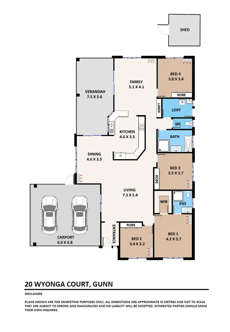 Floorplan of Homely house listing, 20 Wyonga Court, Gunn NT 832