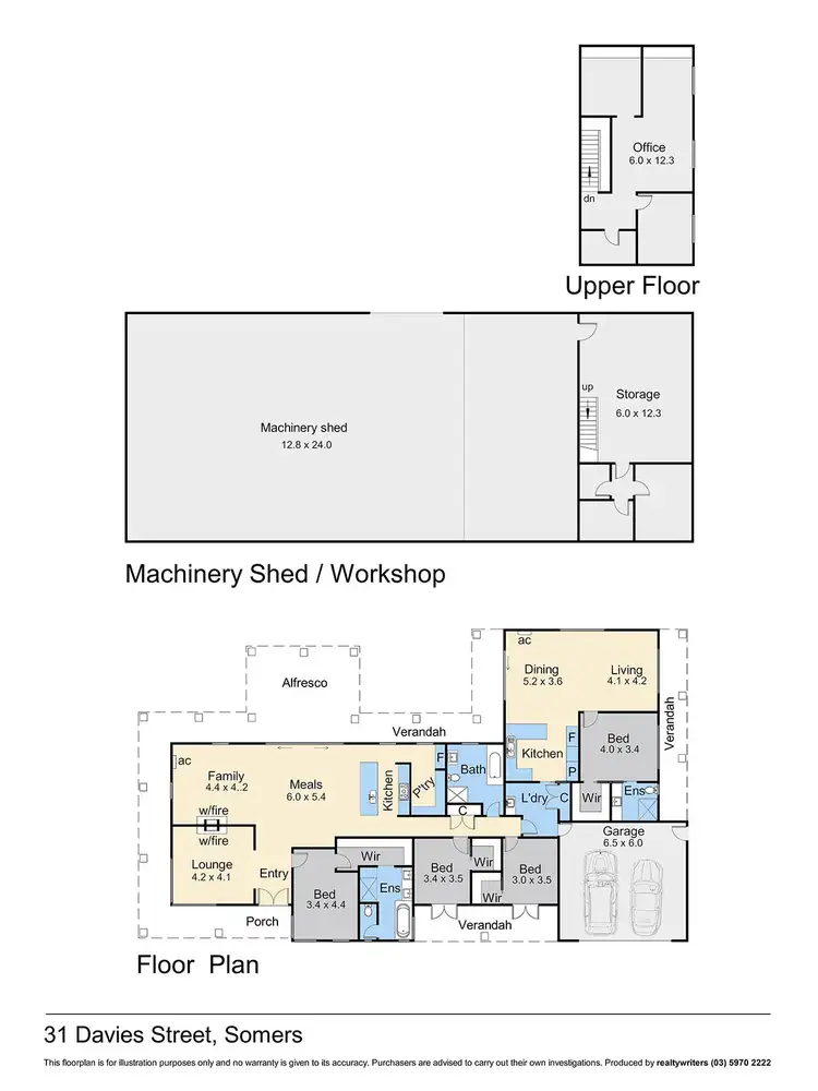 Floorplan of Homely rural property listing, 31 Davies Road, Somers VIC 3927