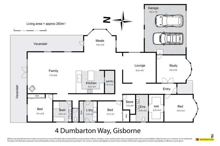 Floorplan of Homely house listing, 4 Dumbarton Way, Gisborne VIC 3437