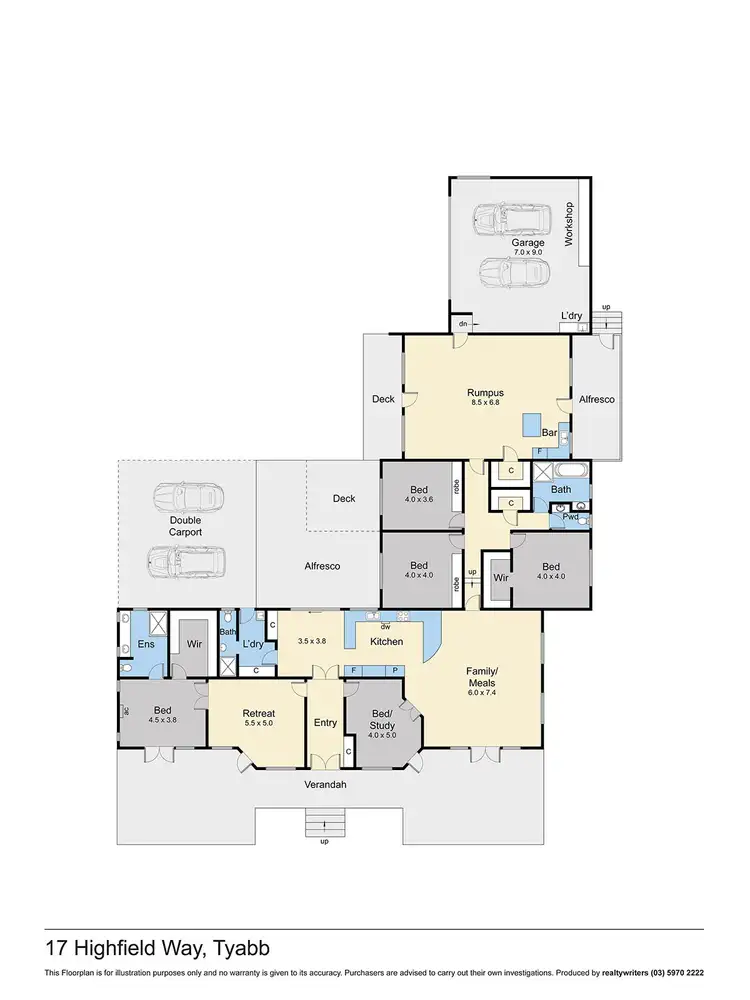 Floorplan of Homely rural property listing, 17 Highfield Way, Tyabb VIC 3913