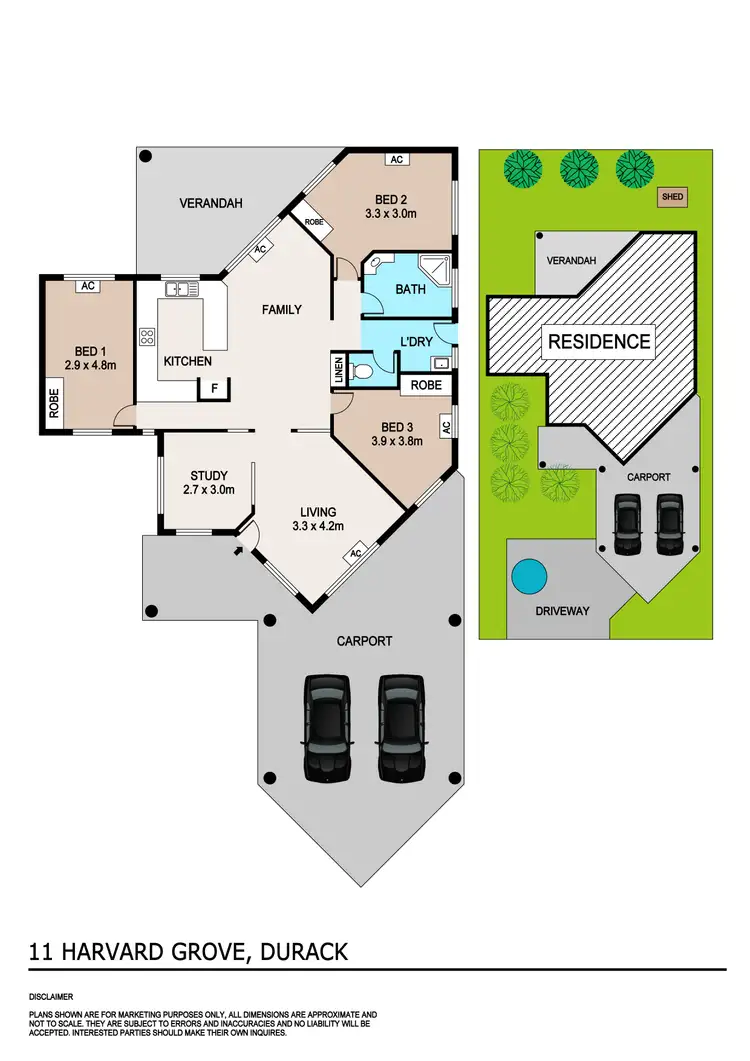Floorplan of Homely house listing, 11 Harvard Grove, Durack NT 830