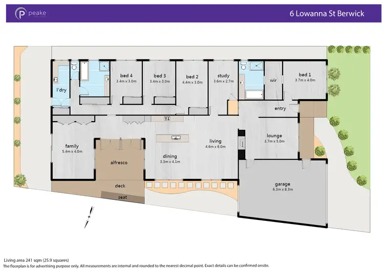 Floorplan of Homely house listing, 6 Lowanna Street, Berwick VIC 3806