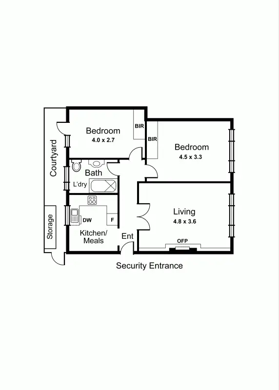 Floorplan of Homely apartment listing, 2/2 Ravens Grove, St Kilda East VIC 3183