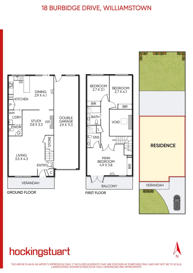 Floorplan of Homely house listing, 18 Burbidge Drive, Williamstown VIC 3016